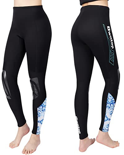 Owntop Neoprenhose für Damen Herren - 3mm Tauchhose Thermo Tauchanzug Hosen, Erwachsene Wetsuits Pants Sonnenschutz UV 50+ Badeanzüge, Damen L