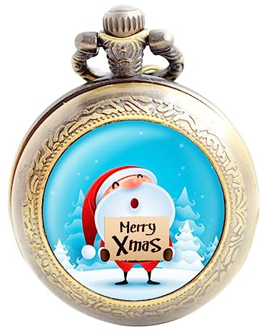 LIFKOME Reloj De Bolsillo Reloj De Hombre Embutidora Visualización del Reloj Relojes De Moda para Mujer Watches Relojes Digitales para Damas Navidad Reloj Cadenas Aleación