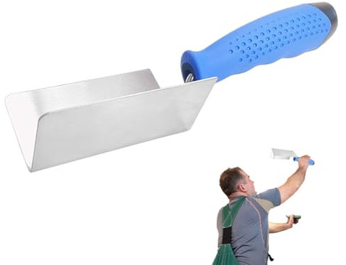 External Corner Trowel - Stainless Steele Wall Internal Corner Trowel | Plaster | Plastering | Plastering Angled Hand Tool for Wall, Ceiling, Home, Industries