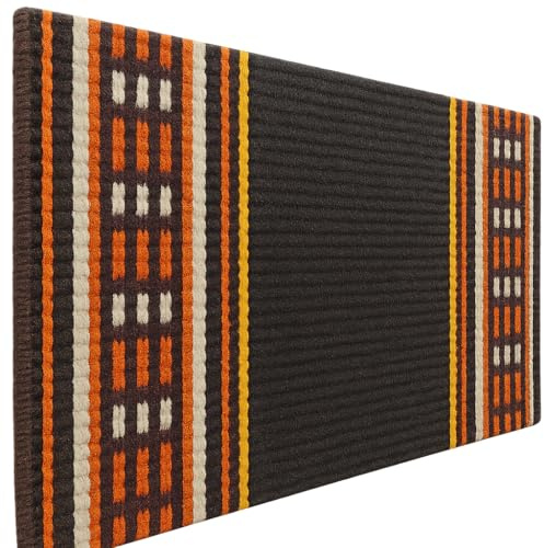Western Show Saddle Pad/Blanket for Horses - Handmade Wool Saddle Blanket with New Zealand Design, Thick, Durable & Comfortable for Horse Riding m213 (34” L x 36” W x 1.)