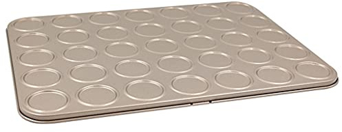 Juego de utensilios para hornear de 35 cavidades antiadherentes para cocina, molde para macarrones, macarrones, decoración para horno, pasteles, pasteles, tartas, galletas, galletas