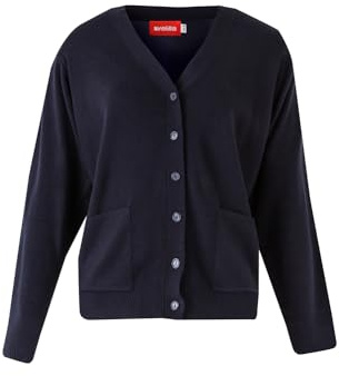 Velilla 103 Chaqueta Punto Fino Mujer, Color Azul Marino, Talla XL