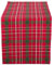DII Holiday Esstisch Linen Collection Tartan Stechpalmen-Plaid, Baumwolle, rot/grün, Christmas Table Runner, 14x108