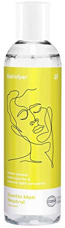 Satisfyer Gentle Men | A base de agua 300ml | Lubricante con efecto de larga duración | Compatible con preservativos | Para sensaciones intensas | Gel sexo ideal para mujeres, hombres y parejas