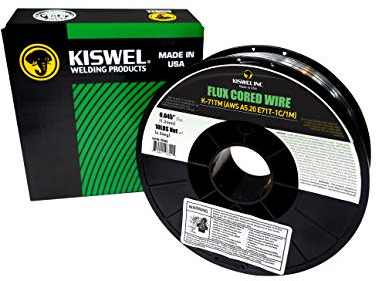 (Made in USA) Kiswel E71T-1C/1M .045 in. Dia 10lb. Flux Cored Welding Wire