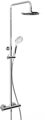 Gessi Aufputz-Thermostat-Brause-Armatur mit verdeckten 1/2-Anschlüssen, für Antikalk-Handbrause 100 mm oder Kopfbrause 200 mm, 35173, Farbe: Schwarz XL