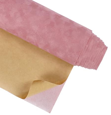 CRE8TIVE Coral Pink Velvet Wallpaper Thick Flocking Cloth Peel and Stick Felt Fabric Vinyl Wrap for Bedroom Velvet Drawer Liners Jewelry Box Cupboard 30cm x 200cm