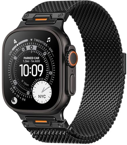 Original Milanaise Metallarmband Kompatibel mit Apple Watch Armband 40mm 41mm 42mm(Series 11 &10) 38mm Herren, Milanese Edelstahl Magnetisch Ersatzarmband für iWatch Series 11 10 9 8 7 6 5 4 3 SE 3/2