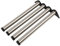 ALPENSTAHL Metall Möbelfuß verstellbar Tischbein Edelstahl Tischfuss zylindrisch - Modell H10251 | Schreibtisch-Füße mit Höhe 710 mm | Ø 60 mm | 4 Stück - Stützfuss inkl. Befestigungsmaterial
