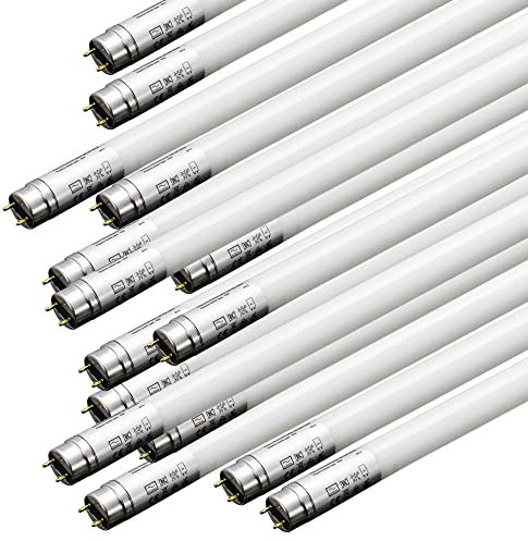 ELG Leuchten 15 LED Röhren 24 Watt 6500K Leuchtmittel Lampe T8 Röhre 150cm Länge mit G13-Sockel Tageslicht 166lm/W Energieeffizient Sehr Hell Sparset inkl. Starter Echtglas