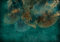 decomonkey Fototapete Pflanzen Abstrakt 300x210 cm XXL Design Tapete Fototapeten Vlies Tapeten Wandtapete Moderne Wand Schlafzimmer Wohnzimmer Laub Blau Steinwand Türkis Betonoptik