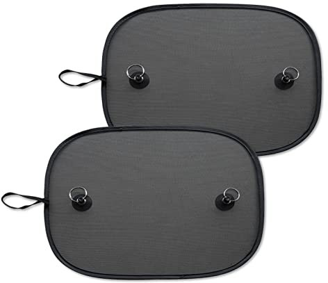 Car Sun Shade for Baby, 2 Pack Car Window Sun Shade Cover with 4 Suction Cups, Universal Baby Window Shade UV Protection Sun Visor for Cars (30 * 50cm)