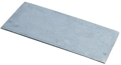 SEZAM Placa de hierro fundido para horno sin agujero, 40 x 24 cm, placa de carbón para chimenea, hierro fundido gris