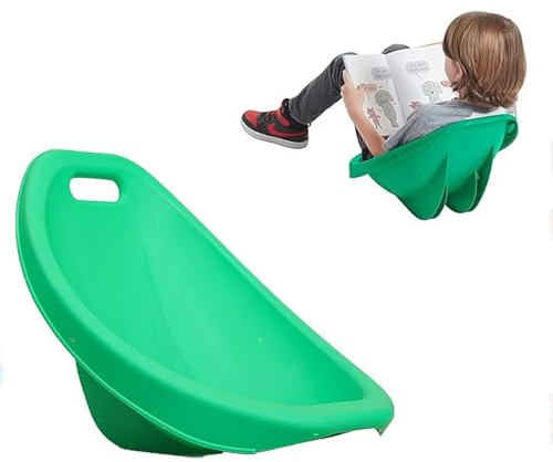 Sillas mecedoras para niños con soporte para la espalda, apilable y cómoda silla mecedora de plástico para actividades en interiores y exteriores