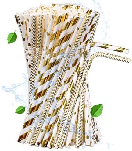 dhaikkkd 100 cannucce pieghevoli usa e getta, colorate, 197 mm x 6 mm, cannucce di carta flessibili