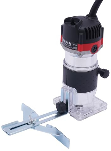 Fresadora de cantos de 800 W, 30000 rpm, 6,35 mm de diámetro, fresadora multifunción, 8,5 x 8 x 19,5 cm