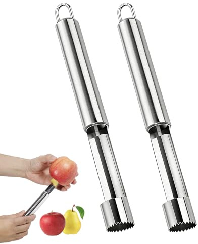 Vacío de manzana de acero inoxidable, vacío de manzana de acero duradero, antioxidante, cortador de manzana extractor para manzanas peras y frutas, impermeable y resistente para preparación culinaria