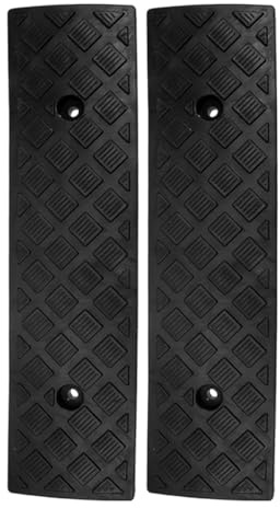 Perseloso Rampa Di Soglia Antiscivolo 3.00Cm Altezza 2 Rampe Per Marciapiede E Vialetto Ideale Per Auto Moto Biciclette E Sedie a Rotelle Uso Interno Ed Esterno Per Casa Garage E Giardino