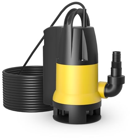 Schmutzwasserpumpe 13000 l/h 750 W, max. Förderhöhe 7,5 m, Fremdkörper bis Ø 35 mm