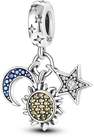 MULA Charms Anhänger Silber 925 für Armbänder, Kompatibel mit Europäischen Armbändern und Halskette für Frauen