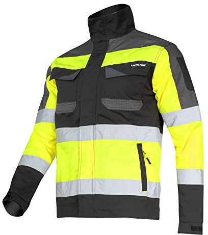 Lahti PRO Herren L40411 - Hi-vis Jacket Warnschutzjacke, Gelb, XL EU