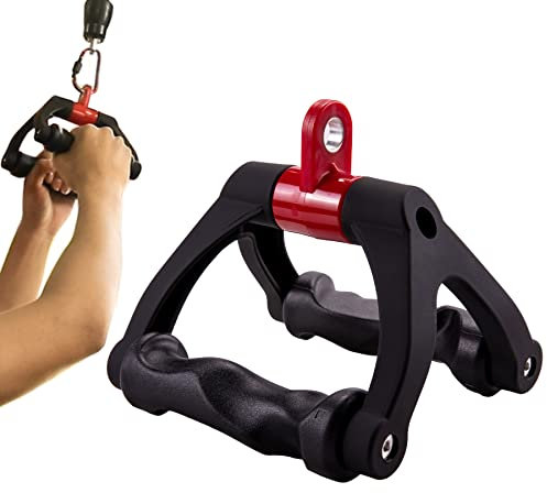 Ergonomisches Rudergriff, Rutschfester und bequemer Latzug Griff, Kabelzug Griffe für Kraftsport und Bodybuilding