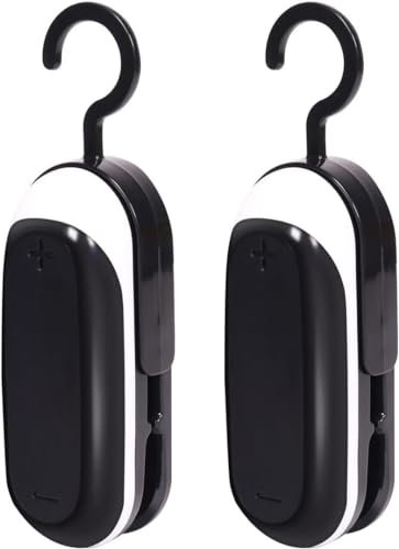 Mini scelleur,2 en 1 scelleur de sac avec coupeur scelleur manuel pour les sacs en plastique snack stockage des aliments Gadgets de cuisine pratiques, noir automatique