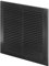 Awenta Grille d'aération en plastique avec grille d'aération pour la maison, la cuisine, la salle de bain, facile à installer, 250 x 250 mm, noir, 250 x 250 mm