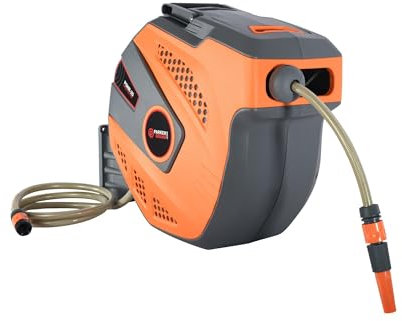 25 Metre Wall Mounted Garden Hose Reel with Bracket - Retractable