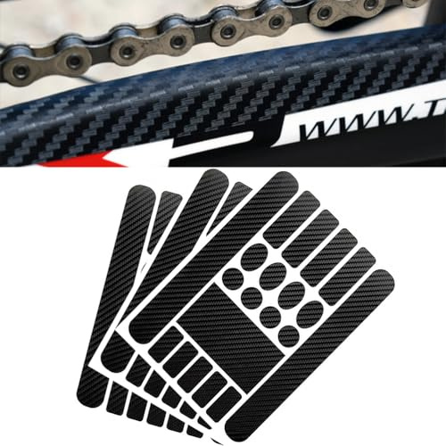 3 pièces de protection du cadre de vélo de carbone autocollant, autocollant de protection de la peinture du cadre de vélo, film de protection du cadre de vélo, autocollant de protection de vélo