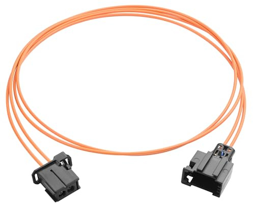 YACSEJAO Auto fibra ottica loop cavo 1M/3,3FT Anti-Pull impermeabile ad alta temperatura resistente PBT Audio amplificatore auto più cavo in fibra ottica (Maschio-Femmina)