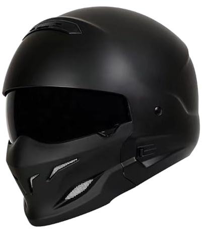 Retrò Moto Caschi Integrali Uomo Donna Moto Caschi Integrale Retrò Caschi Cross E Off-Road ECEDOT Omologato Caschi Integrato Caschi Jet Con Visiera Casco Protettivo C,XXXXL:67-68CM