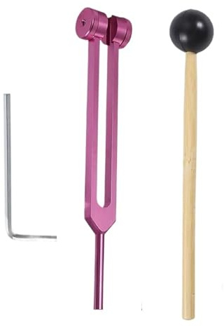 Stämgaffel terapi stämgaffel, 128 Hz, tillverkad av aluminiumlegering, ljud, slaginstrument (rosa)