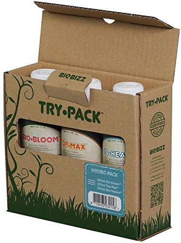 BioBizz Try Pack Hydro Organic Bio Bloom Top Max Bio Heaven Kit de démarrage pour plantes