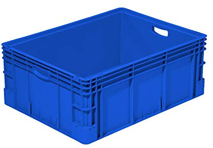 Stapelbehälter stark 800x600x320 mm | Eurobehälter | Stapelbox Farbe blau
