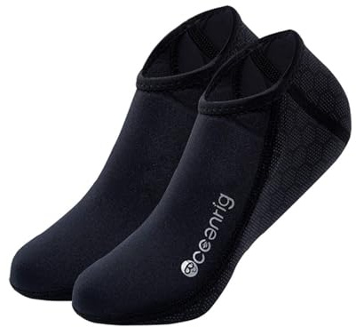 nitescuba Calcetines de Neopreno 2,5 mm Para Hombre y Mujer, Calcetines Térmicos de Antideslizantes, Nadar, Surfear, Vadear, Navegar, Deportes Acuáticos al Aire Libre,Negro,S
