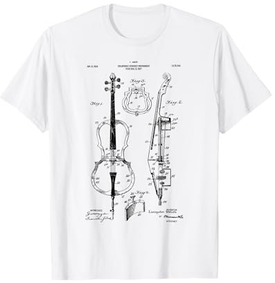 Violoncelle vintage 1890 Verni Violoncelle T-Shirt