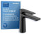 Duravit Tulum Waschtischarmatur, Größe M (Auslauf Höhe 122 mm), Wasserhahn Bad, Waschbecken Armatur mit FreshStart-Funktion, Schwarz Matt