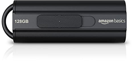 Amazon Basics 128 GB USB 3.1 Flash-Laufwerk, lesegeschwindigkeit von bis zu 130 Mbit/s, Schwarz