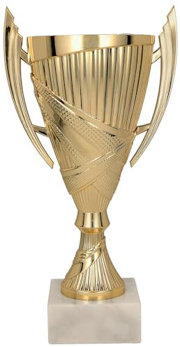 Larius Sieger Pokal - Ehrenpreis Trophäe Fußball mit Wunschtext (Ohne Wunschtext, S)