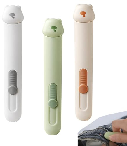 3 Pcs Separatore Di Cuciture,2 In 1 Infila Ago e Scucirino Da Sarta,Infila Aghi Portatile,Separatore Per Cuciture e Ago Per Cucito a Mano,Accessori Per Il Cucito a Mano,Il Lavoro a Maglia e l'Aguglier