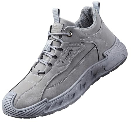 Generisch Sneaker da uomo, con suola spessa, per sport e attività all'aperto, per il tempo libero, sportive, scarpe da ginnastica, comode, antiscivolo, con lacci