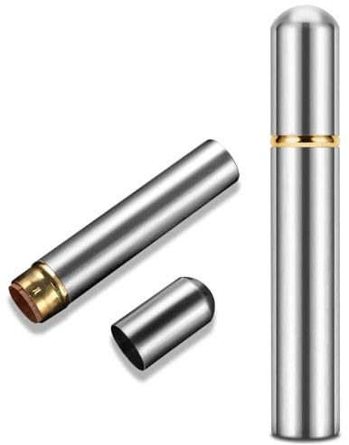 CLZOONG Tube de boîtier de Cigare en Acier Inoxydable, Tube de Cigare d'humidité de Serrure d'étanchéité Portable pour Les Voyages d'affaires en Plein air, boîtier de Transport pour 1 capacité