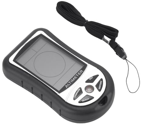 Petit Altimètre – Baromètre Portable 8 En 1, Boussole Numérique De Jauge De Température | Appareil Compact Rétroéclairé, Outil D'horloge De Prévision Météo Pour La Randonnée, L'alpinisme, Les Aventure
