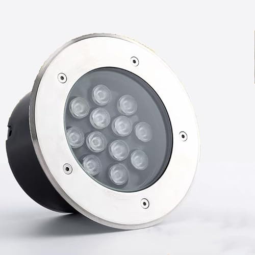 RNNYWDRQ Foco LED para Exteriores AC85-265V, Luces de Paisaje en el Suelo, iluminación de lámpara empotrada Impermeable IP67, para construcción de Jardines, Luces enterradas (Verde, 48w (85-265v))