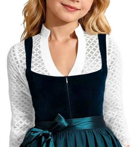 Chemise Fille Blanche Ailes Blouse pour Fille Style Traditionnel Chic