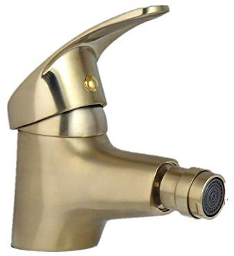 Mitigeur Bidet Robinet De Bidet De Salle De Bains En Or Brossé En Laiton Massif Lavabo Évier Robinet Cascade Bec Pont Monté Robinet Mélangeur Chaud Et Froid