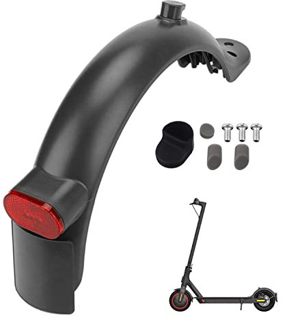 Yungeln Scooter Schutzblech + Rückleucht kompatibel für Xiaomi 1S M365 Pro Scooter - Schwarz