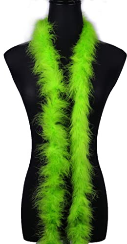 1.85 metri 20g Frutta verde soffice marabù piuma Boa per fai da te artigianato cucito Trim casa matrimonio festa decorazione natalizia