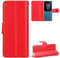 BAILI Leather Phone Case Compatible with Nokia 105 4G 2023, Wallet Magnetic Cover with Credit Card Slots and Flip Stand, Red
